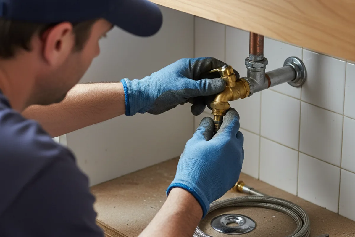 Shutoff valve and fitting work during Faucet and Fixture Repair in Shreveport